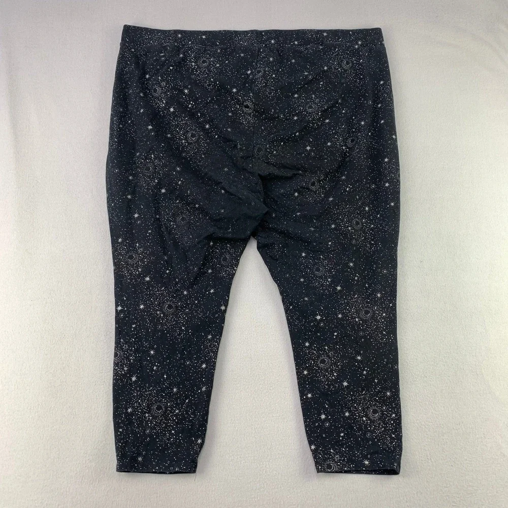 Torrid Celestial Star Leggings Women 6X Black Galaxy Celestial Stretch Ankle